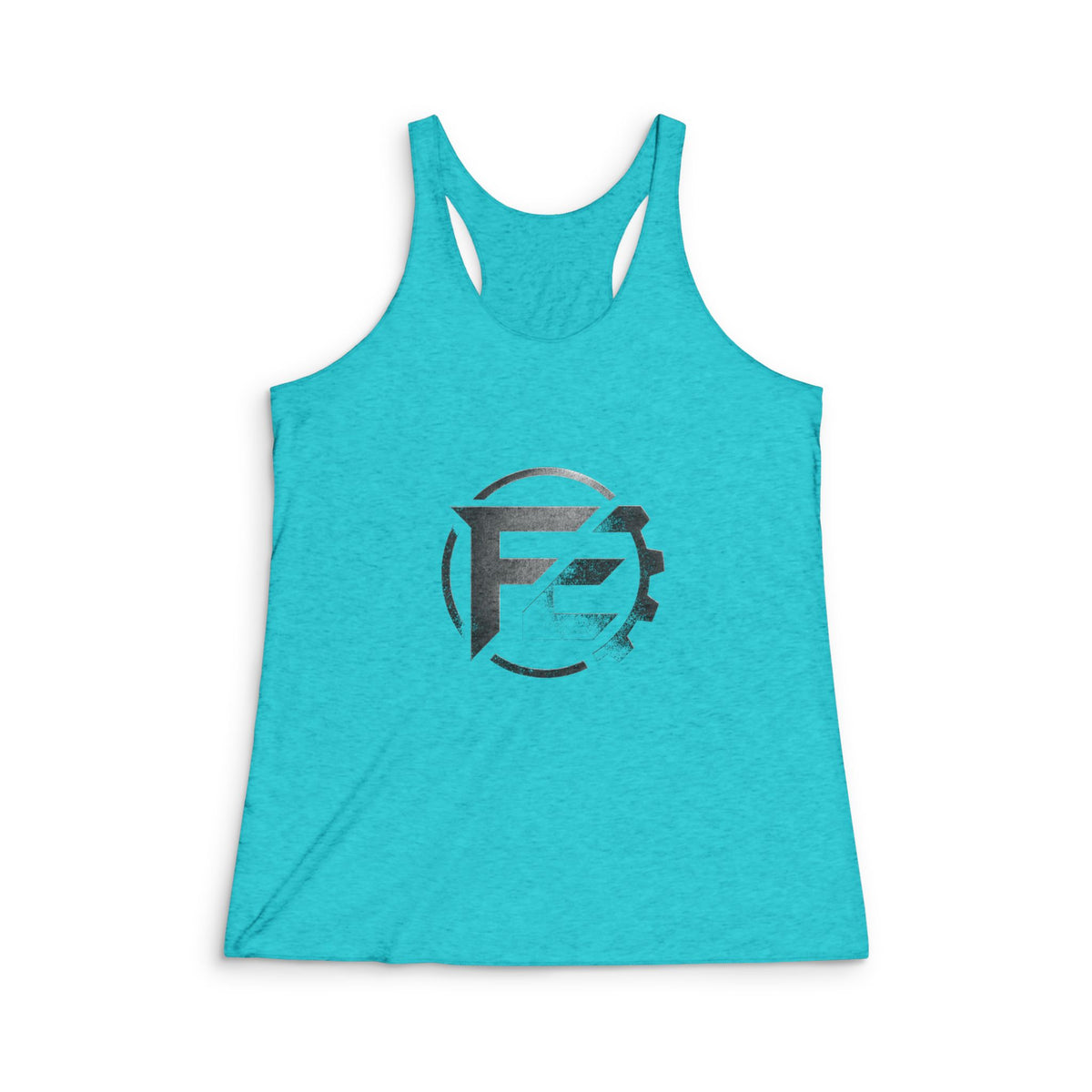 Racerback Tank — Distressed Gear Emblem