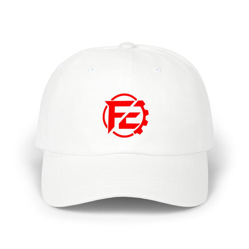 Embroidered Red Gear Logo Dad Cap
