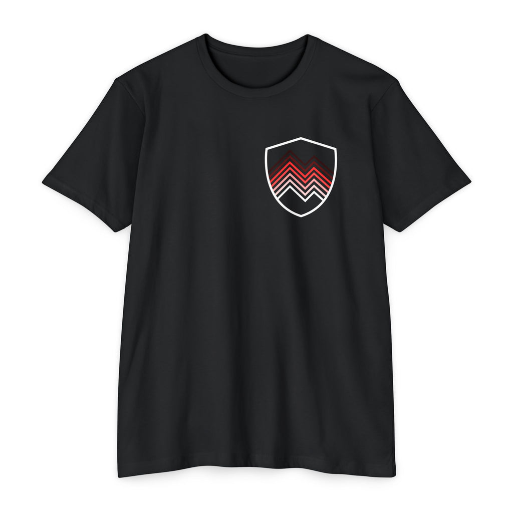 Unfinished Shield Graphic T-Shirt — Live Unfinished Logo Tee