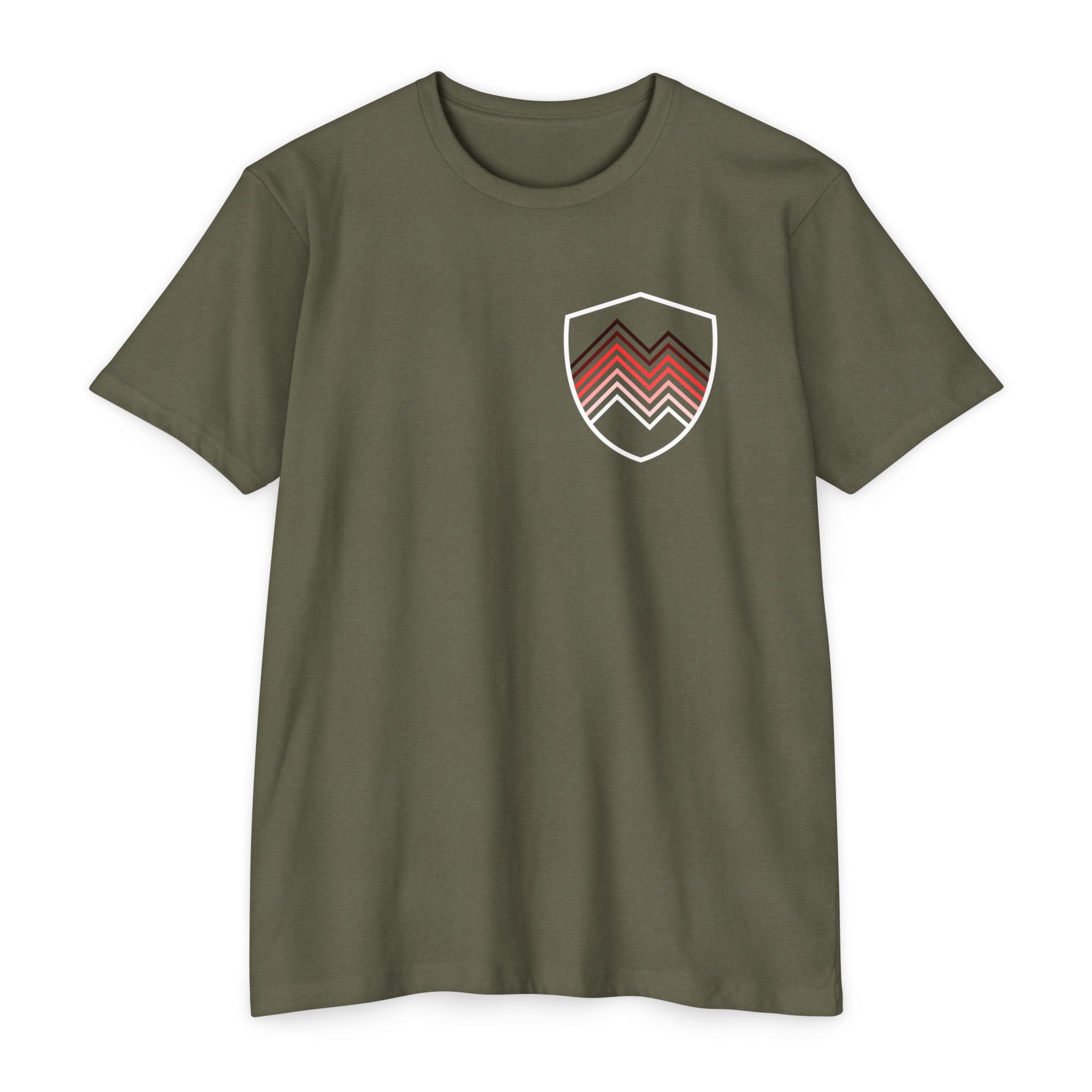 Unfinished Shield Graphic T-Shirt — Live Unfinished Logo Tee