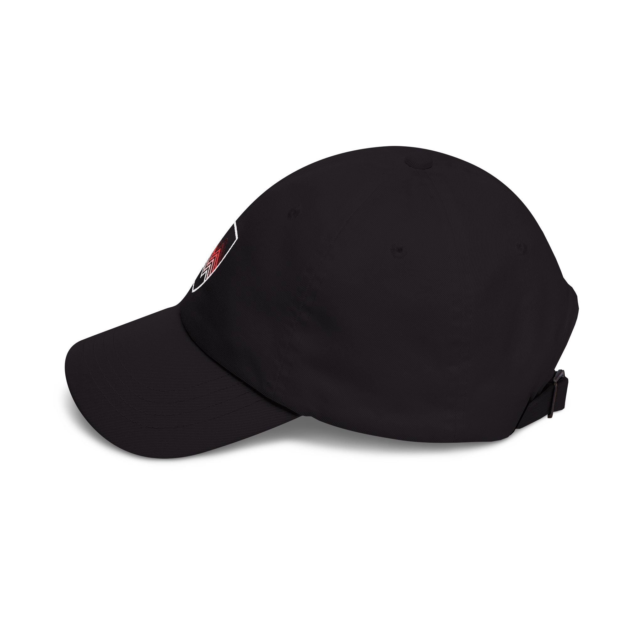 Embroidered Chevron Shield Dad Cap — Casual Tan Baseball Hat