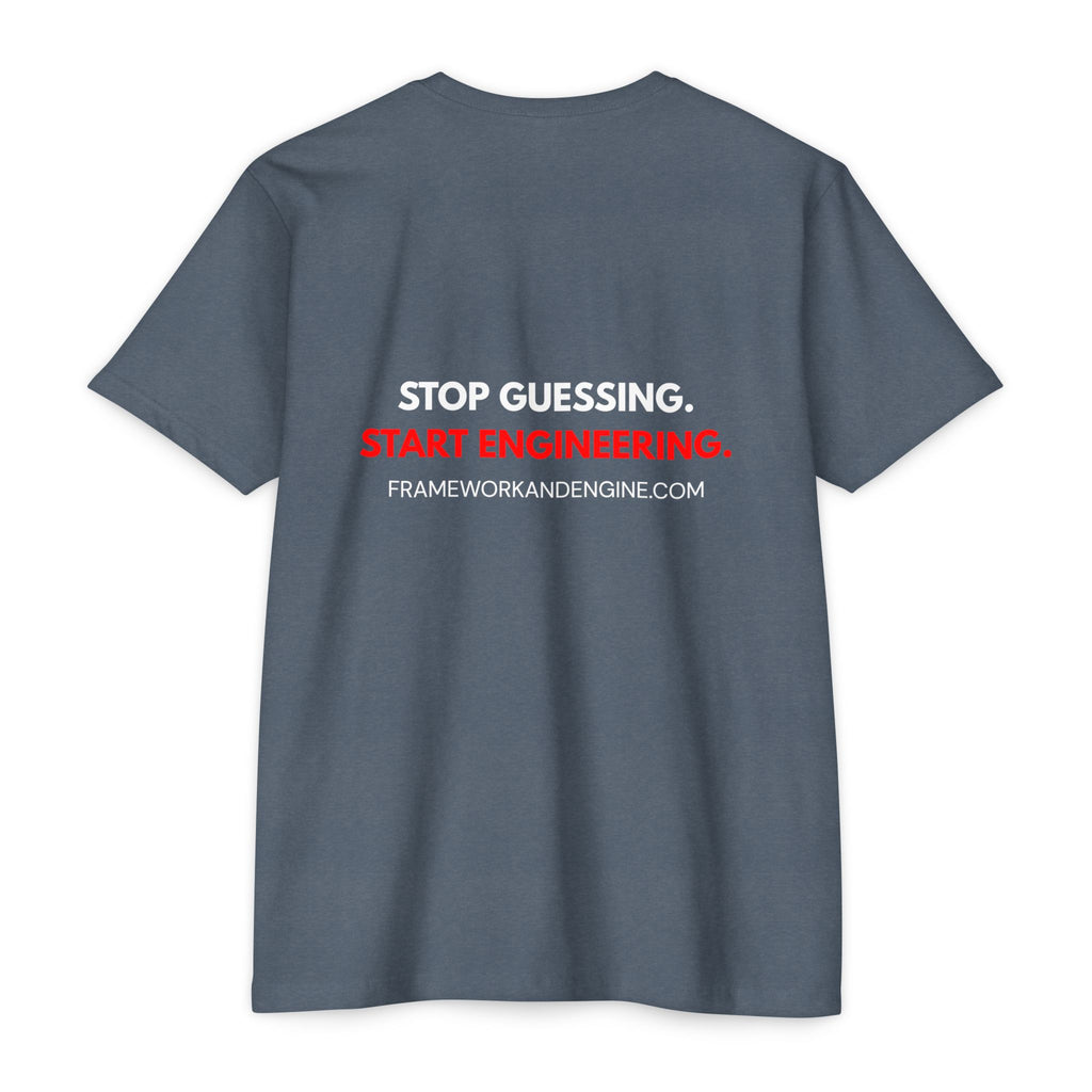 Engineering Logo T-Shirt — "Stop Guessing. Start Engineering." Tee