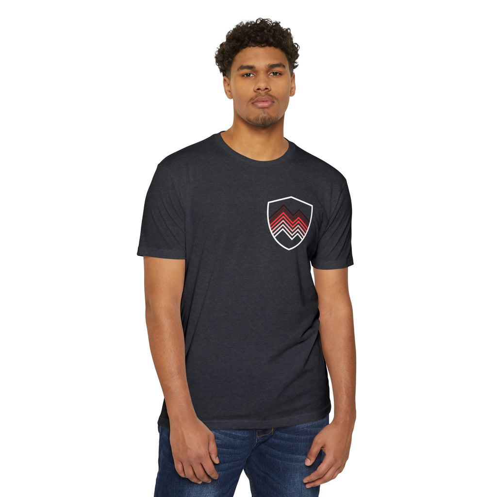 Unfinished Shield Graphic T-Shirt — Live Unfinished Logo Tee