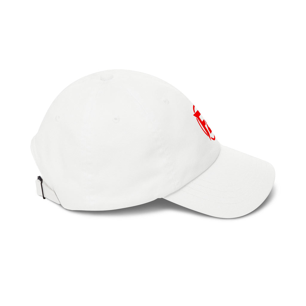 Embroidered Red Gear Logo Dad Cap