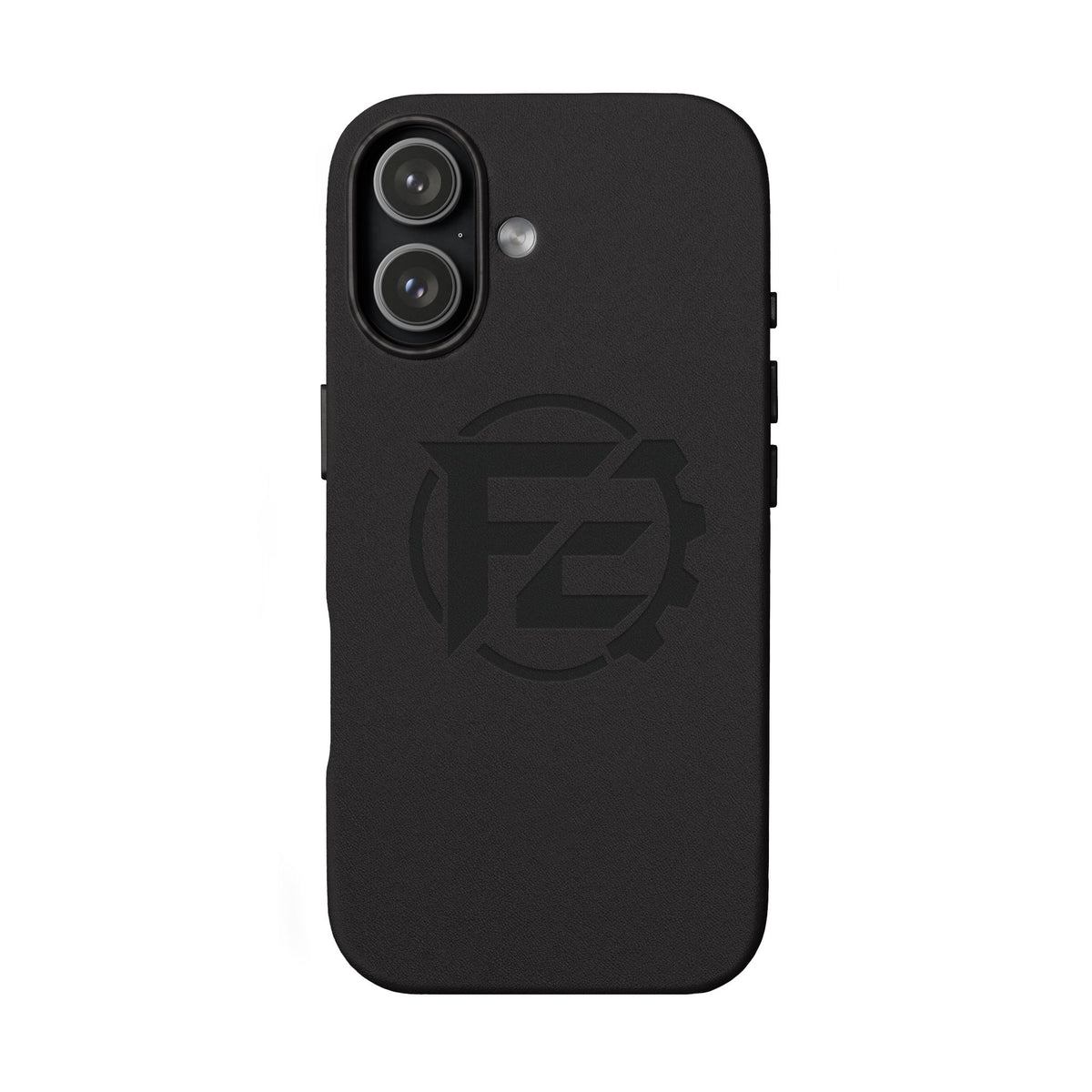 Engraved PU Leather Phone Case — Custom Debossed Logo iPhone Case, Protective Sleek Cover