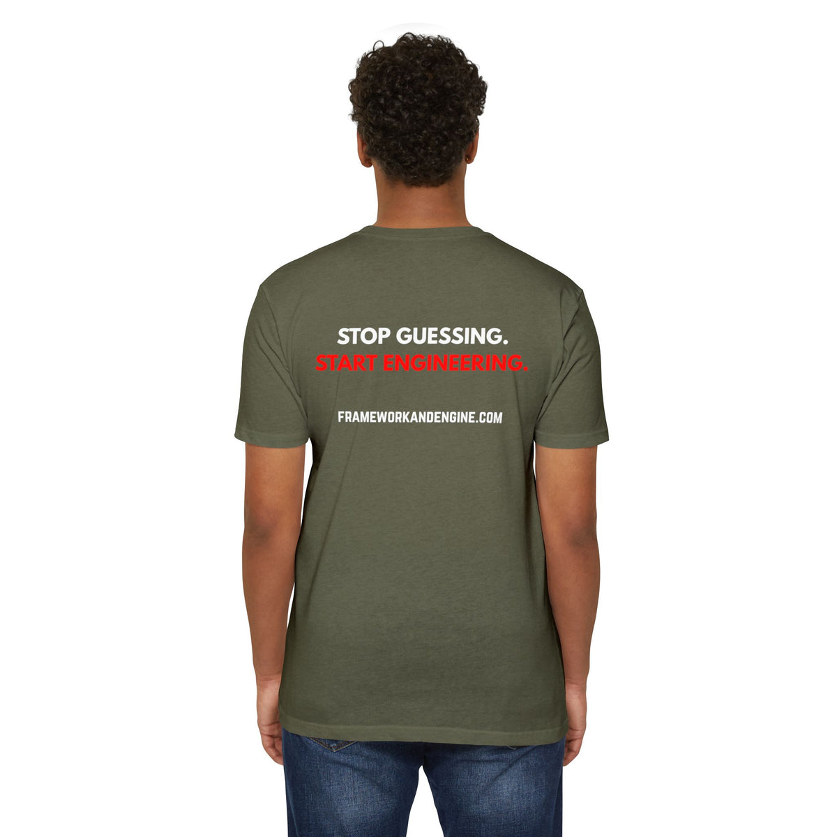 Engineering Logo T-Shirt — "Stop Guessing. Start Engineering." Tee