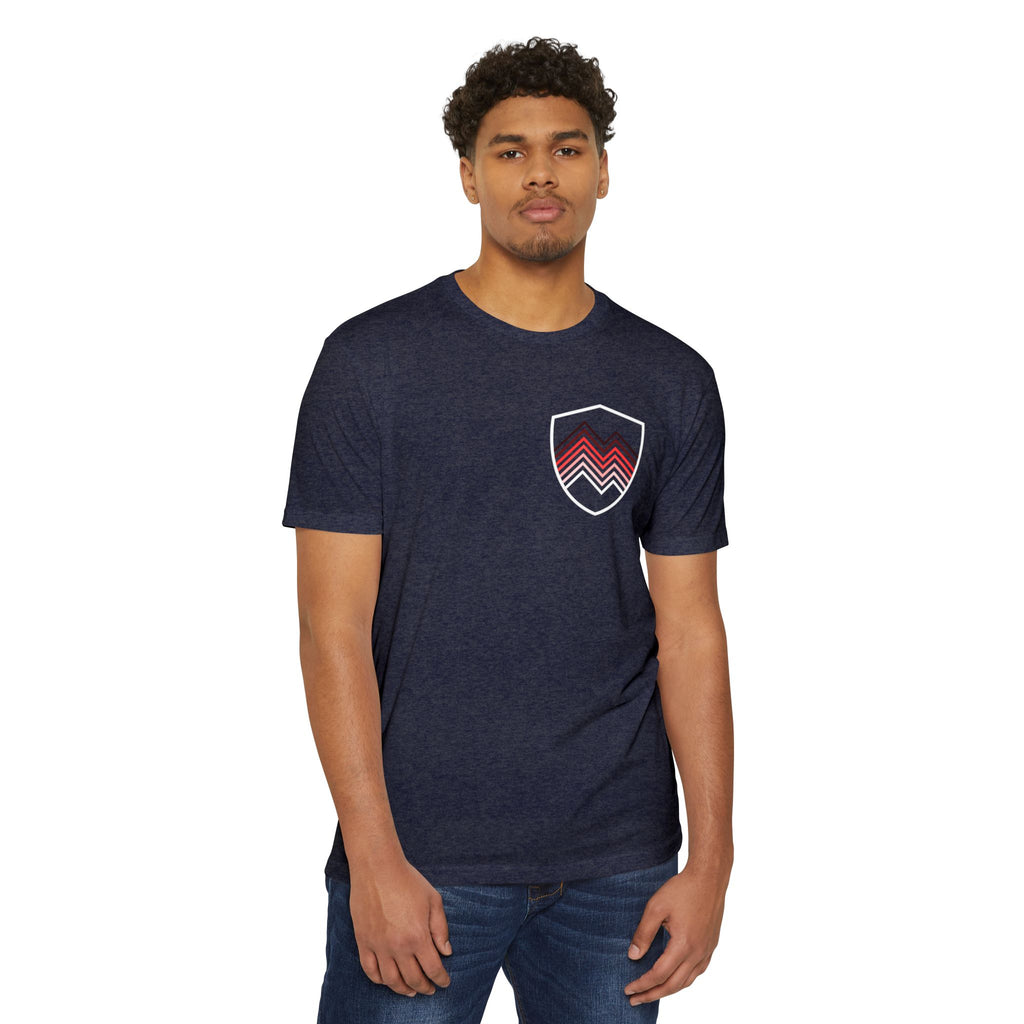 Unfinished Shield Graphic T-Shirt — Live Unfinished Logo Tee