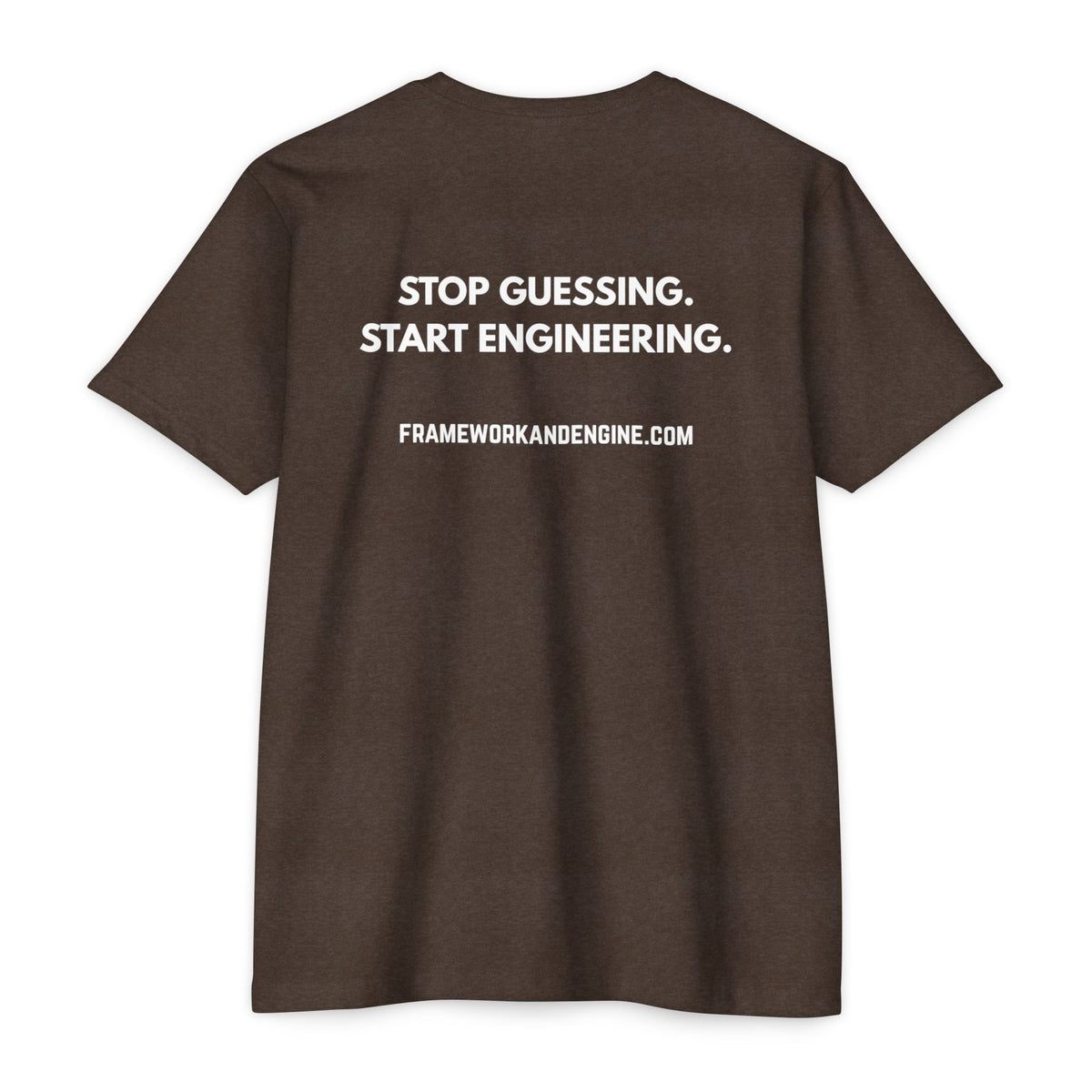 Stop Guessing. Start Engineering. T-Shirt — Motivational Engineering Tee
