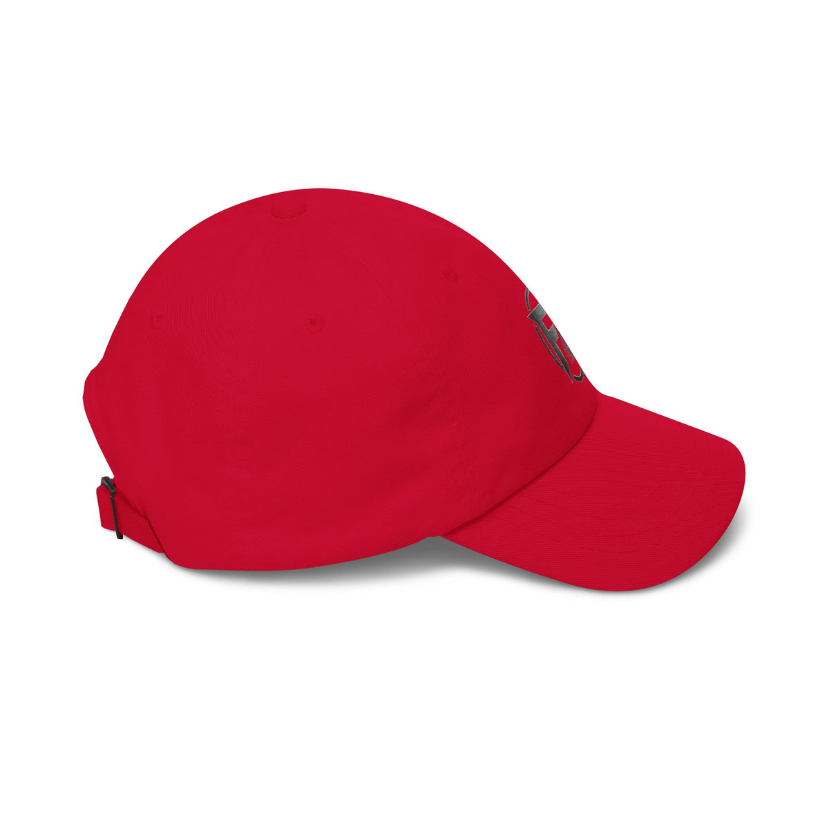 Minimalist 'FE' Logo Dad Cap — White Embroidered Baseball Hat