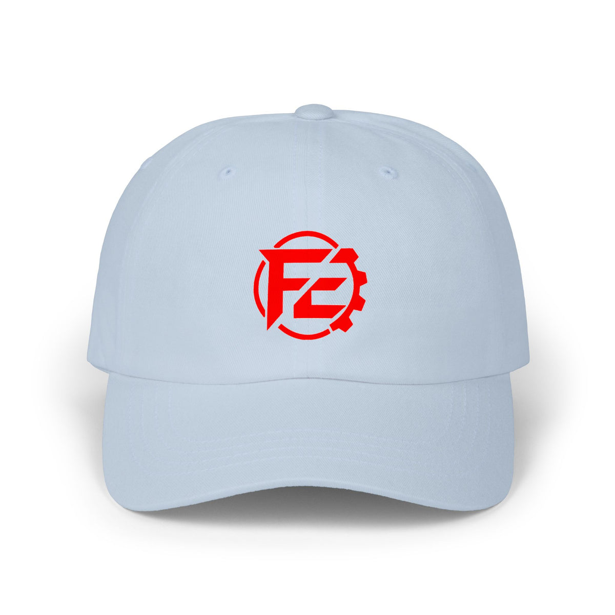 Embroidered Red Gear Logo Dad Cap