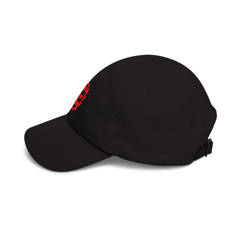 Embroidered Red Gear Logo Dad Cap