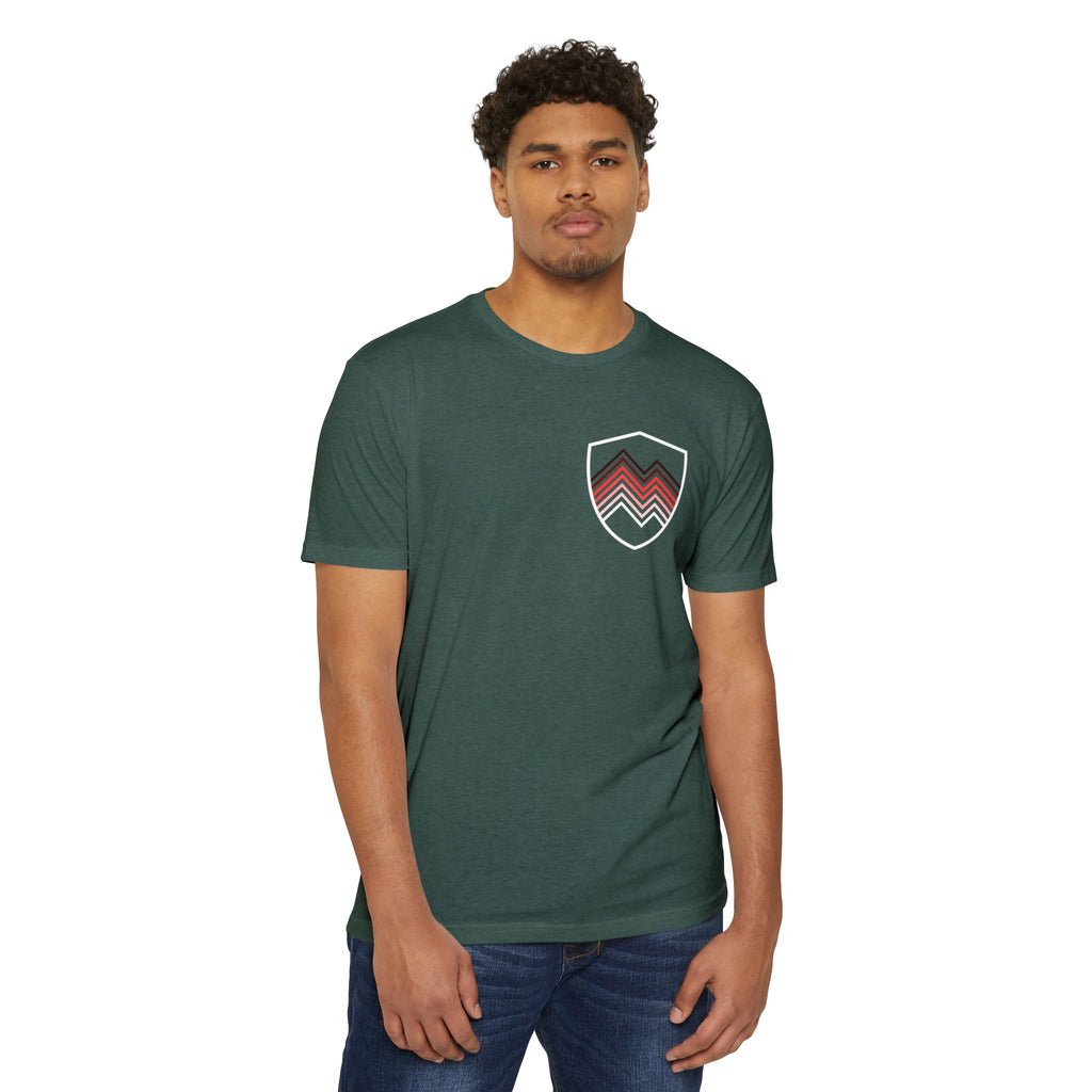 Unfinished Shield Graphic T-Shirt — Live Unfinished Logo Tee