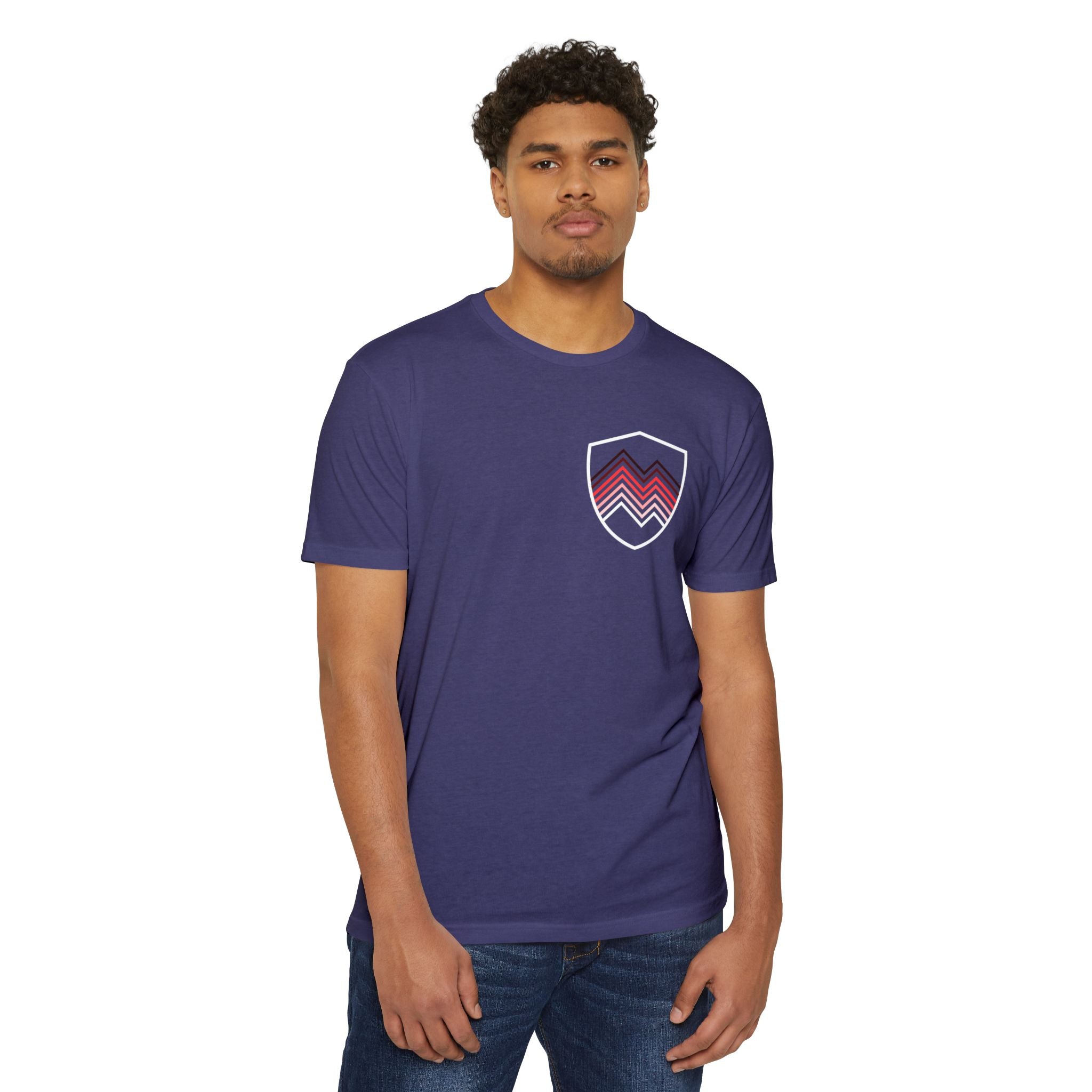 Unfinished Shield Graphic T-Shirt — Live Unfinished Logo Tee