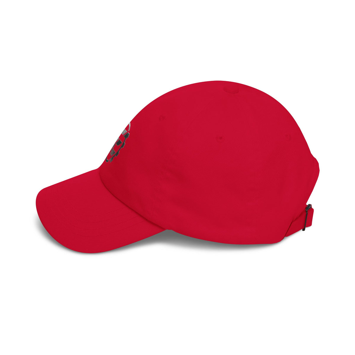 Minimalist 'FE' Logo Dad Cap — White Embroidered Baseball Hat