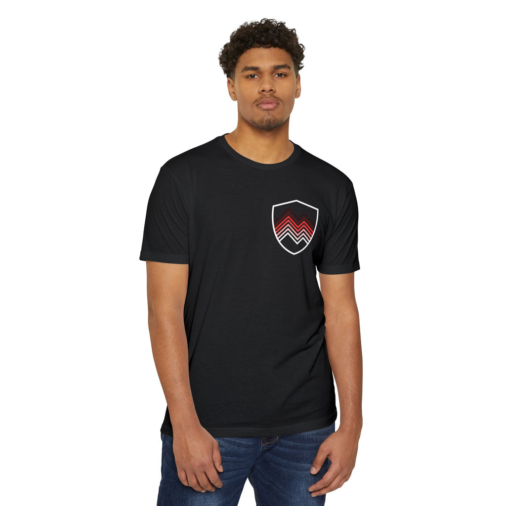 Unfinished Shield Graphic T-Shirt — Live Unfinished Logo Tee