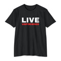 Live Unfinished T-Shirt — Minimalist Motivational Graphic Tee