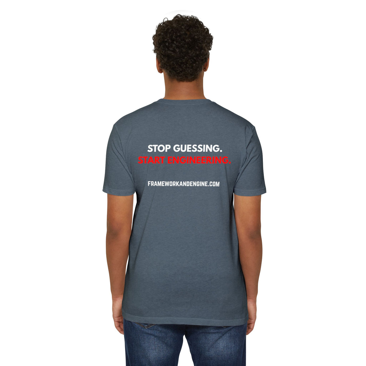 Engineer Logo T-Shirt — "Stop Guessing. Start Engineering."