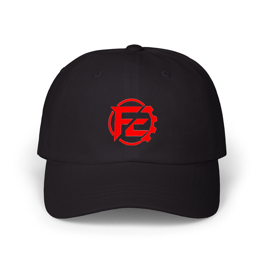 Embroidered Red Gear Logo Dad Cap