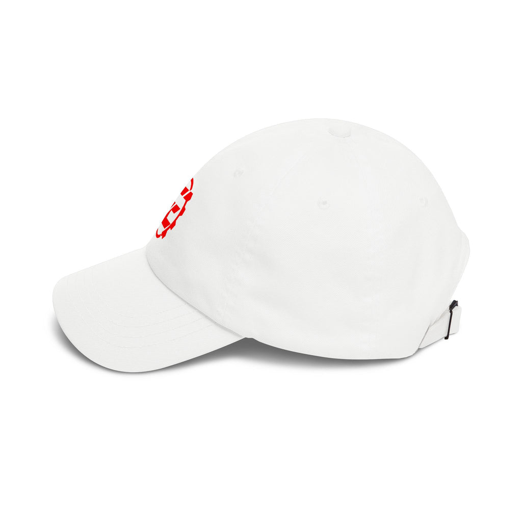 Embroidered Red Gear Logo Dad Cap