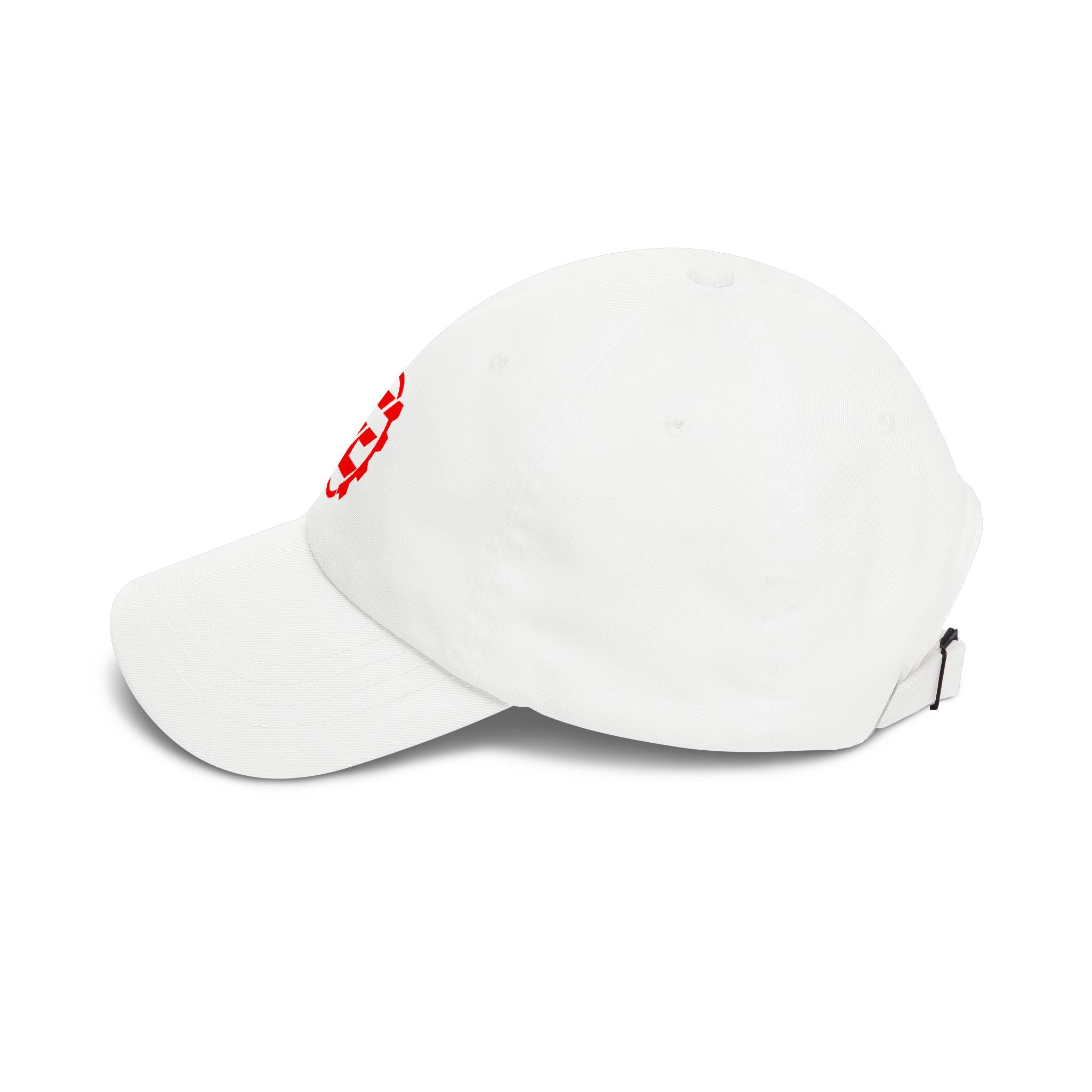 Embroidered Red Gear Logo Dad Cap