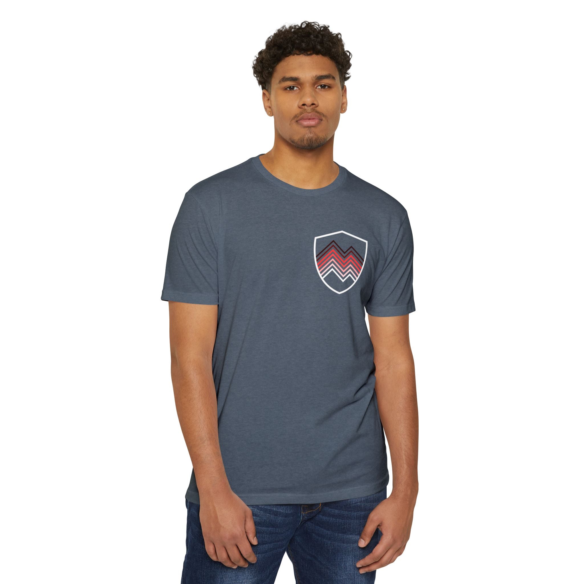 Unfinished Shield Graphic T-Shirt — Live Unfinished Logo Tee