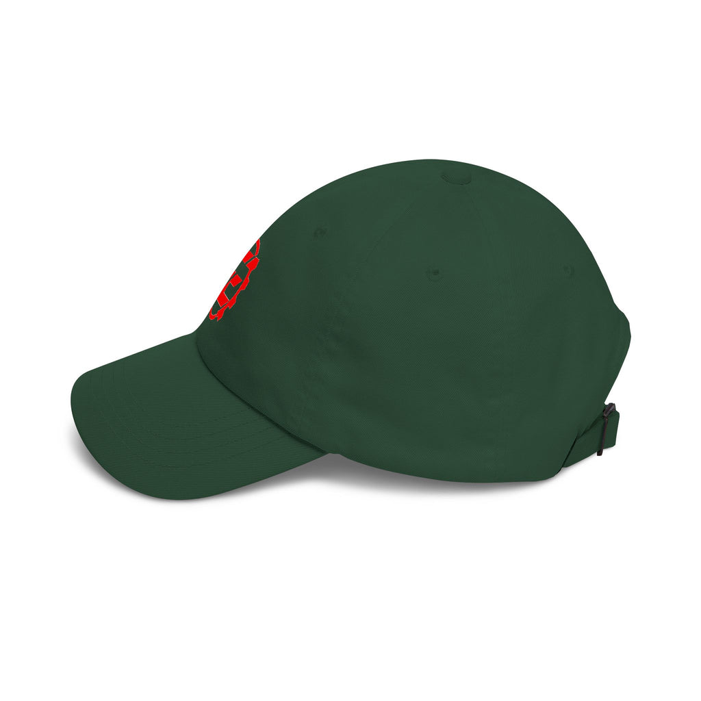 Embroidered Red Gear Logo Dad Cap